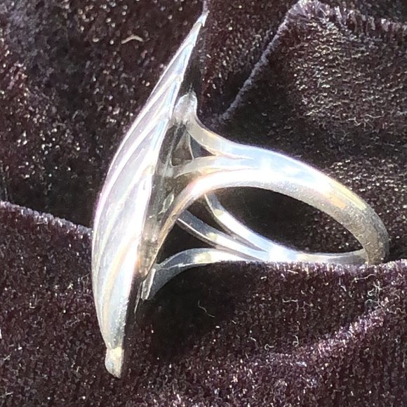 Vintage 8.5 Sleeping Beauty Turquoise Sterling Silver Ring by Bernadette Eustace - Picture 10 of 12